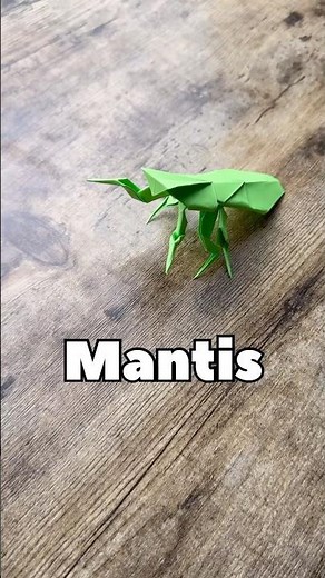 DIY PAPER MANTIS ORIGAMI WORLD TUTORIAL | HOW TO MAKE A MANTIS FROM PAPER EASY STEP BY STEP