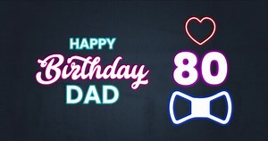 Happy 80th Birthday Dad Motion Graphics Stock Footage Video (100% Royalty-free) 1087835441 | Shutterstock