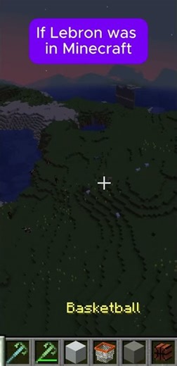 If Lebron was in Minecraft #minecraft #gaming