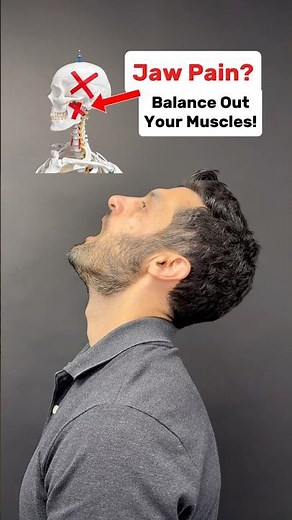 Do you have jaw pain? Try these muscle-balancing exercises to help! #tmj #tmjdisorder #jawpain