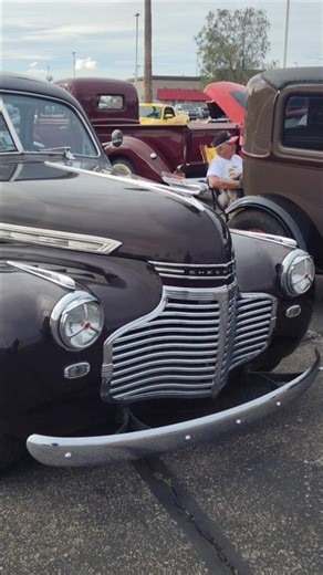 Chevrolet special deluxe coupe on the road and at classic car meet