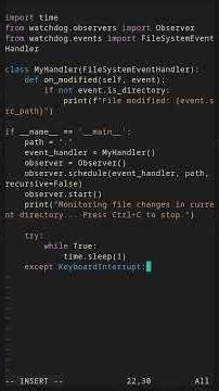 Monitor File Changes Using Watchdog
