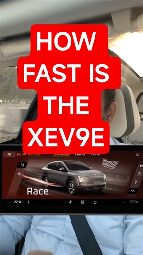 0 to 100 in XEV9E. #driving #electricvehicle #mahindra #xevperience