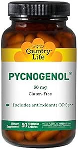 Country Life Pycnogenol, 50 mg - 50 Vegetarian Capsules