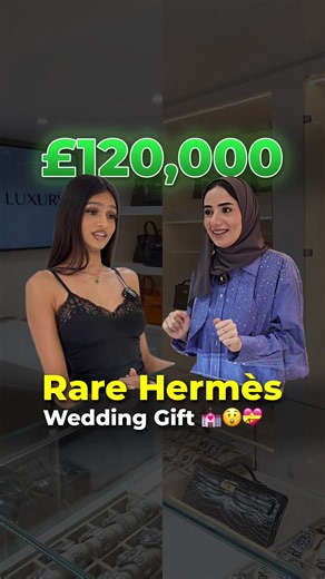 Not every wedding gift is a keeper… 💍😂 She’s selling this limited edition Hermès So Black Birkin. 👜✨ Would you keep it? 👀 #FYP #LoveLuxury #Hermèsbags #Luxurybags