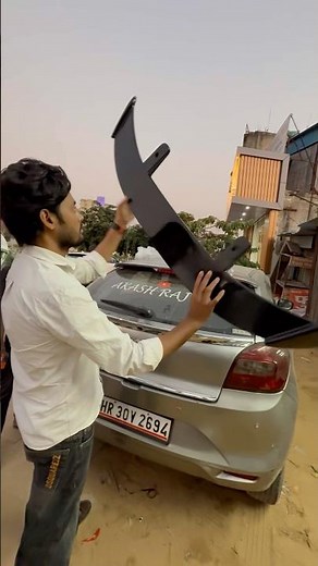 Baleno Car Back Spoiler Install #modificition #caraccessories #carlover #carspoiler #shorts #cars