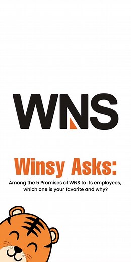 In WNS, we commit to follow our 5 people promises for all our employees. Winsy invited our employees to explain further what does it mean to work with WNS that focuses on development and growth for all. #WNSCares #ThisIsWhereWeBelong | WNS Careers - Philippines
