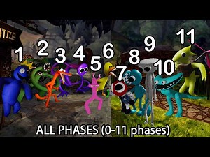 (ALL PHASES) 3D CYAN & 3D Yellow 2 Join | FNF Friends To Your End but New Rainbow Friends Chapter 2
