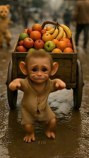 🐒 Sad Monkey Turns Happy with Dance | Cute Monkey Dance Short