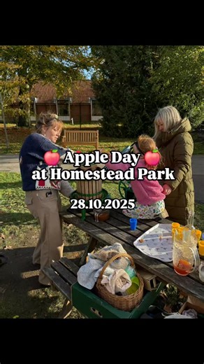 Thank you to everyone who came got stuck in at our very first Apple Day at Homestead Park! 🍎 We had some much fun making (and drinking) juice, getting crafty and spending a beautiful outdoors in the autumn sunshine. Extra special thanks to @edibleyork and @marionsgarden_landscapedesign who this would have been literally impossible without and all the Park team for their hard work in supporting the event. #HomesteadParkYork | Homestead Park