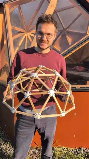 Vision Domes | Geodome Tiny House, Gewächshaus & Pavillon on Instagram: "From digital precision to structural reality. 🛠️✨ We are excited to reveal what’s happening behind the scenes: the birth of a new generation of domes. By combining advanced 3D modeling with hands-on prototyping in our workshop, we’ve developed a specialized metal connector system that changes everything. This isn’t just a new model—it’s the foundation for an entire new family of products. Innovation is in the details. #geo
