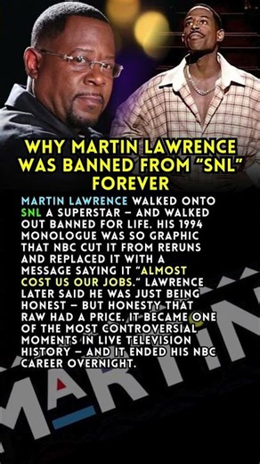 Why Martin Lawrence Was Banned from “SNL” Forever