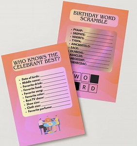 10 Fun Birthday Party Games | Activities for Kids, Teens, Adults |printable Games for Celebrations, Hangouts & Game Nights| Instant Download - Etsy UK