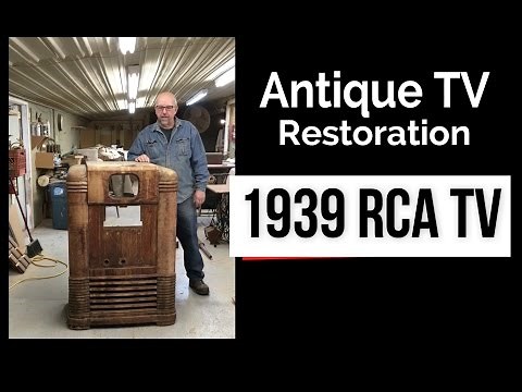 Pre War TV / Radio Restoration - Antique RCA KRT 9 Television Fixer Upper