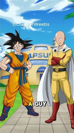 Goku vs Saitama – Savage Multiverse Roast Battle | Dragon Ball x One Punch Man 😂 #anime #shorts