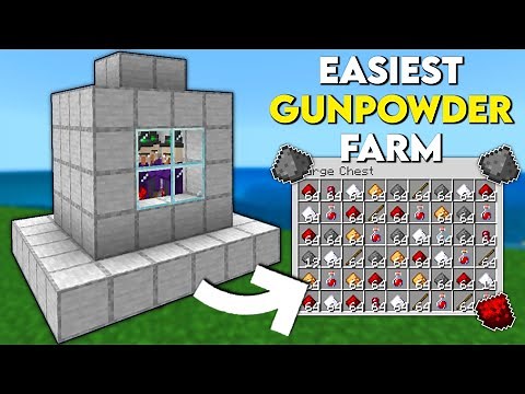 EASIEST 1.21 Gunpowder Farm Tutorial In Minecraft Bedrock!