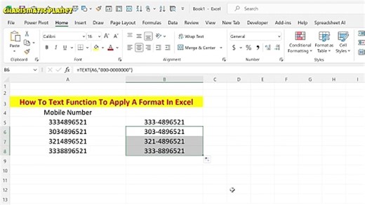 Text Function To Apply A Format In Excel