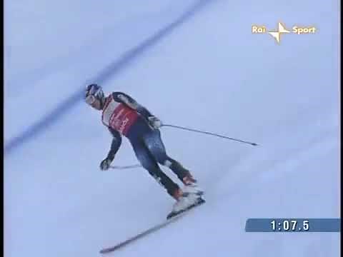 Bode Miller Bormio 2005 One Ski Downhill