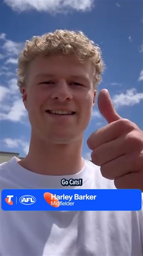 Cats Fans, meet Harley Barker! 👋 Telstra | Geelong Cats