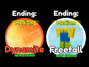 How to get Dynamite Ending and Freefall Ending in EASIEST GAME EVER | Roblox