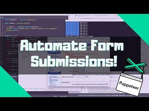Automated Form Submissions with Chrome Puppeteer & NodeJS