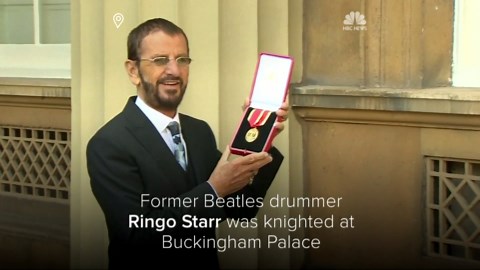 Ringo Starr knighted in London ceremony
