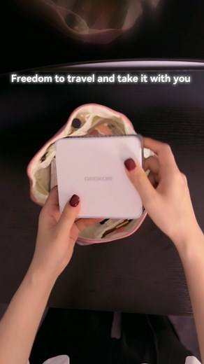 Your new travel buddy is here, GEEKOM XT12 Pro can even fit in your makeup bag!💫👝 👝🔗: https://www.geekompc.com/geekom-xt12-pro/ CODE: XT2F --- #GEEKOM #MiniPC #computer #tech #bag #traveling #traveler #pc #setup #intel #i9 | GEEKOM