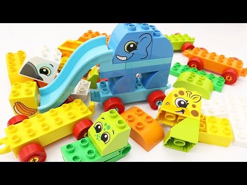 Animals Train Building Blocks Lego Duplo 10863