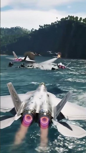 Epic Fighter Jet Mission – Low Altitude Combat Over Sea & Islands | 4K Ultra Realistic #aircrafts