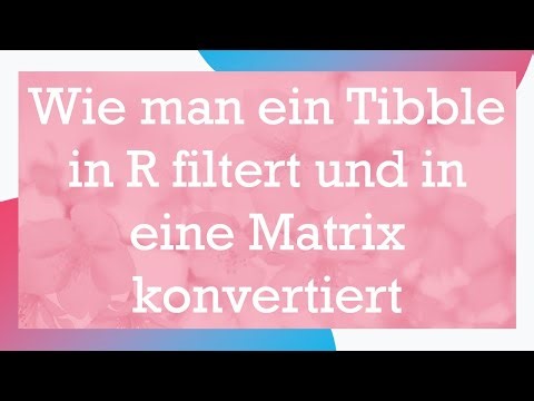 Wie man ein Tibble in R filtert und in eine Matrix konvertiert