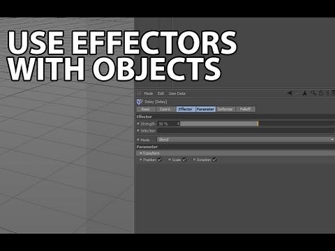 Cinema4D Tutorial: Use Effectors With Objects (Beginner)