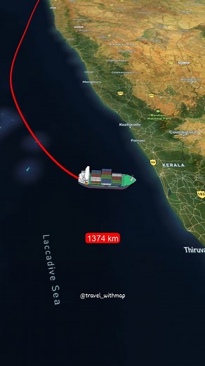 Surat to Kochi by Container Ship . . #surat #kochi #byship #travel_withmap #travelling #travel #travelphotography #travelgram #travelblogger #instatravel #nature #photography #traveling #traveller #traveltheworld #photooftheday #wanderlust | Sajid Malik