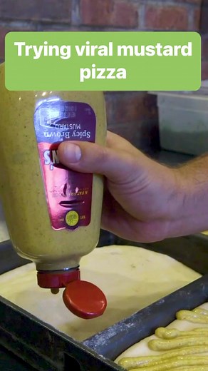 52K views · 166 reactions | This slice of mustard pizza is topped with tons of brick cheese, pastrami, and sauerkraut. #mustard #sauce #pizza #foodinsider | Insider Food | Facebook