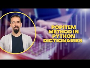 #86 PopItem Method In Python Dictionaries