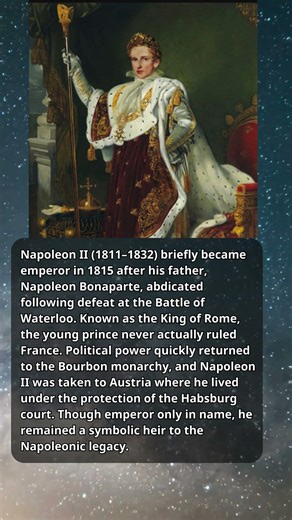 Napoleon II – The Child Emperor Who Ruled France Only in Name