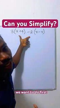 How to simplify algebraic expressions #maths #simplifyingalgebra #satmath #algebra1 #algebra1eoc