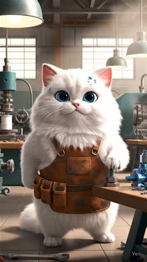 White Angora Cat – Hard Work to Wealth