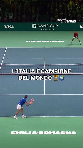 739K views · 22K reactions | LA STORIA È STATA SCRITTA, L’ITALIA È CAMPIONE DEL MONDO  #DavisCup | SuperTennis TV | Facebook