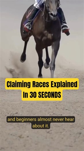 Claiming Races in Horse Racing Explained in 30 Seconds #horseracing #sports #shorts #horse