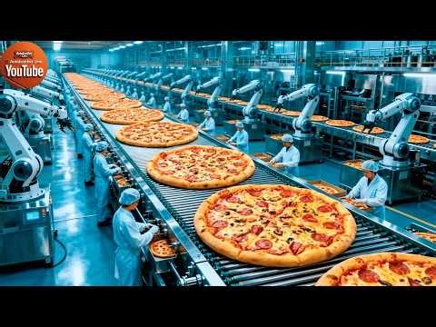 Inside a Modern Pizza Factory: From Raw Dough to Perfectly Melted Pizza Slices