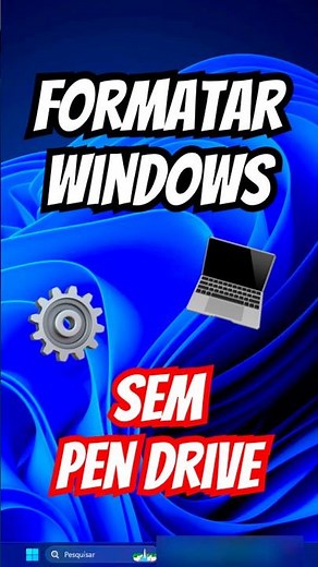 Formatting Windows 11 (How to format a PC without a USB drive) 🔥 #shorts #windows #windows11