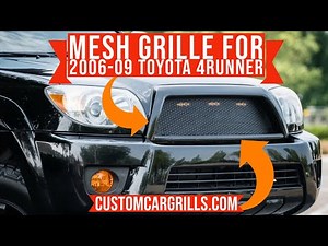 Toyota 4Runner 2006-2009 Mesh Grill Installation How-To by customcargrills.com