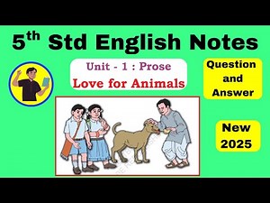 5th std English Chapter 1 Question and Answer | New syllabus Kannada