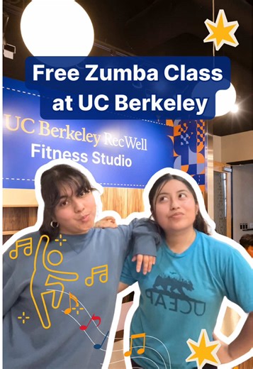 Did you know that as a UC Berkeley student you can take fitness classes for FREE? 😱 Join us for our first Zumba class at the new RecWell Fitness Studio on Shattuck. 💃🕺 #UCBerkeley #UCBerkeleyLife #StudentLife #Zumba #Fitness