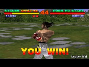 Tekken 1 Kazuya Mishima Story Mode Gameplay | Full Arcade Run HD 60 FPS