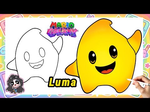 How to Draw Luma from The Super Mario Galaxy Movie Step by Step