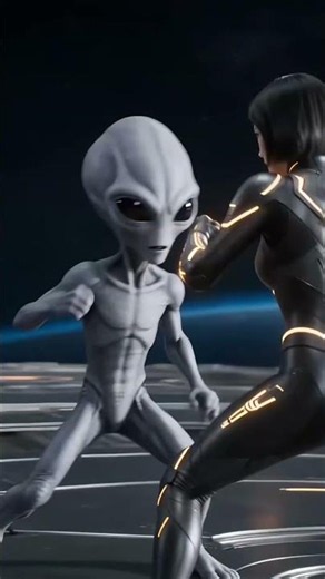 Grey Alien vs Human