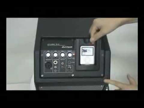 DJ-Tech ICUBE 50 50w PA System with 3ch Mixer +Talkover + iPod Docking.