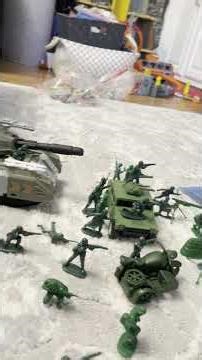 Green Army Men Toy Soldiers Collection Large Battle Tanks Diorama Family Vlog #armymen #toys