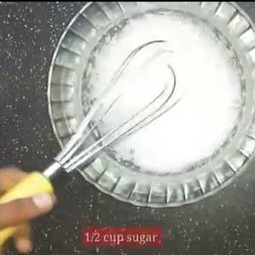 Homemade whipping cream. egg white cream. without beater.#shorts